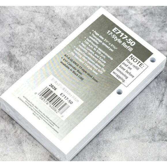 2026 AT-A-GLANCE Daily Desk Calendar Refill 3.5" x 6" Loose-Leaf E71750 Office - Picture 7 of 11